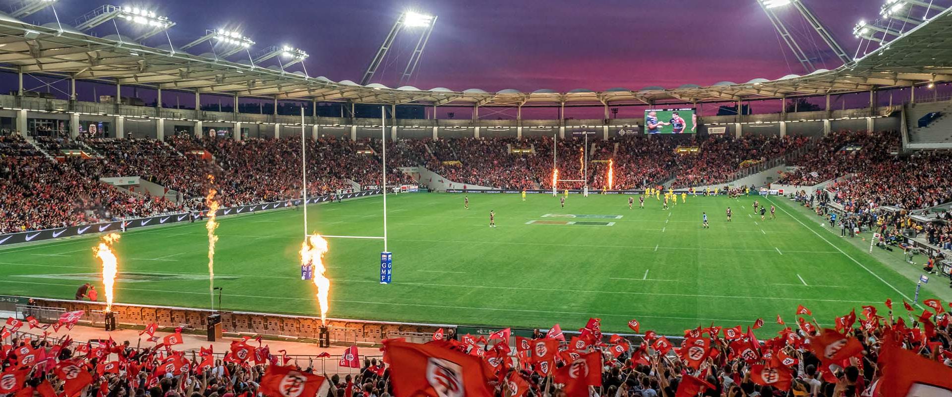 Match de rugby au Stadium de Toulouse