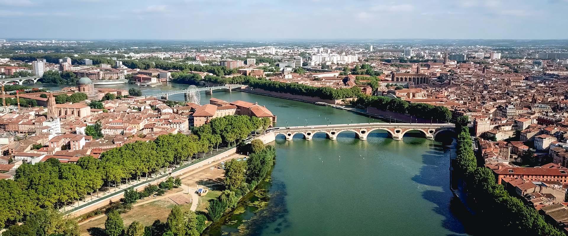 Toulouse, vue aérienne
