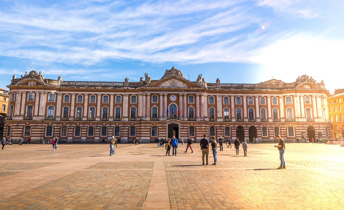 La façade du Capitole à Toulouse