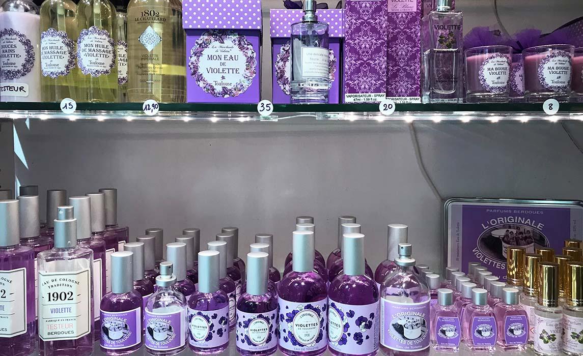 Cosmétique et parfums à base de violette de Toulouse