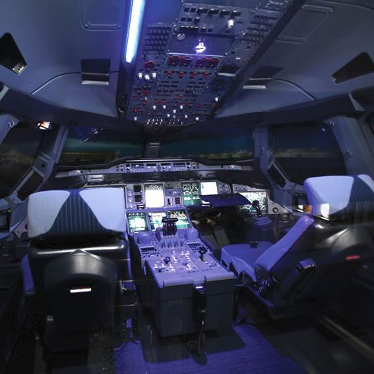 Musée Aeroscopia A380 - cockpit
