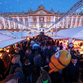 Le marché de Noël place du Capitole à Toulouse